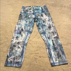 lululemon athletica Abstract Blue Leggings